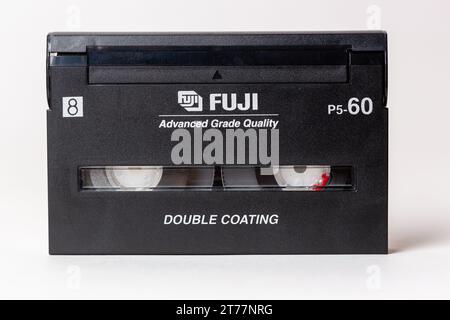 FUJI 8mm Video Super P5-60 Cassette Stock Photo