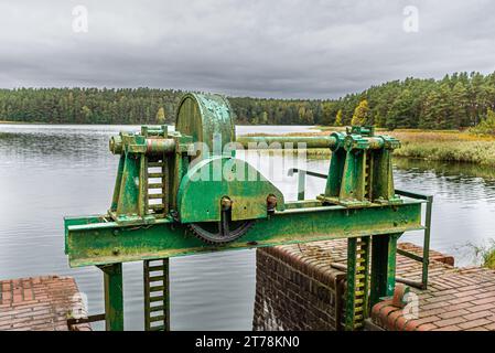 Spychowo water lock (so-called Lalka), this name comes from the German name of the current Spychowo, changed after 1946. Stock Photo