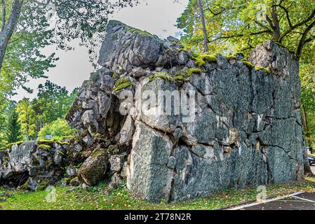 Wolf's Lair is a town of bunkers surrounded by forest, lakes and swamps. This is Adolf Hitler's largest and most recognizable field command. Stock Photo