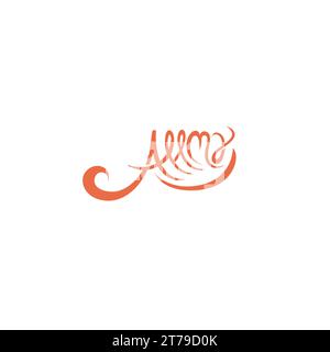 Allma Typography Logo. Letter A Logo Stock Vector