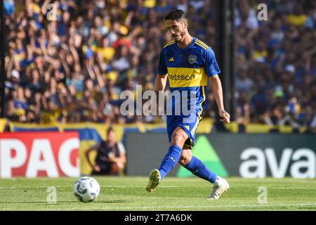 Nicolas Figal of Boca Juniors during the Liga Argentina match between ...