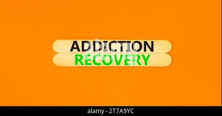 Addiction recovery symbol. Concept words Addiction recovery on ...