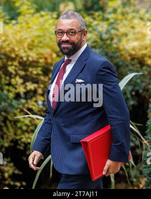 London, UK. 14th Nov, 2023. James Cleverly, Home Secretary, arrives for the Cabinet meeting. Credit: Karl Black/Alamy Live News Stock Photo