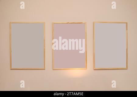 Picture frames on a wall in Rio de Janeiro, Brazil. Stock Photo