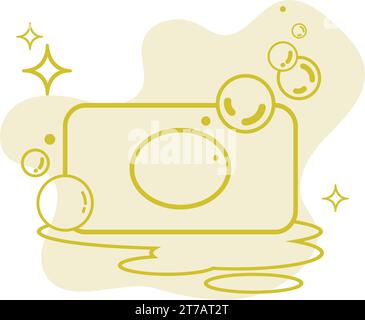 Isolated soap bar with bubble icon Vector Stock Vector Image & Art - Alamy