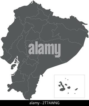 Vector Blank Map Of Ecuador With Provinces And Administrative Divisions Vector Blank Map Of Ecuador With Provinces And Administrative Divisions Editable And Clearly Labeled Layers 2t7awng 