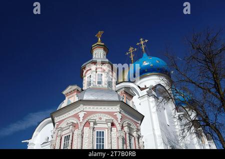 Uspensky Church Trinity-St. Sergius Lavra, sity Sergiev Posad, Russia Stock Photo