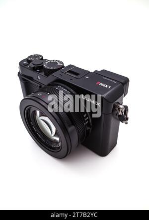 Zurich, 29.7.2023: The Panasonic Lumix DMC-LX100 is a compact camera from 2014 with a 13 MP Four Thirds type Stock Photo