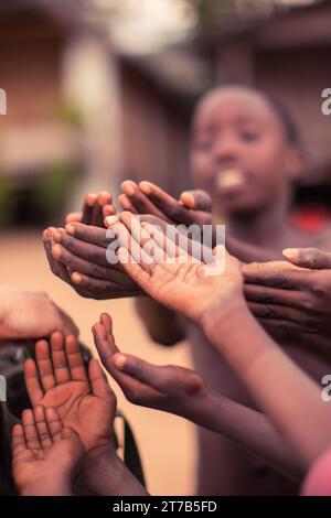 Diverse Group People High Five Concept Stock Photo - Alamy