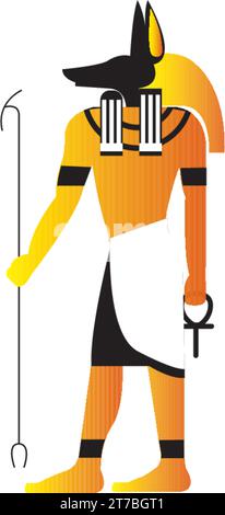 Isolated colored egypt god statue icon Vector Stock Vector