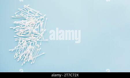 Heap cotton buds Stock Photo