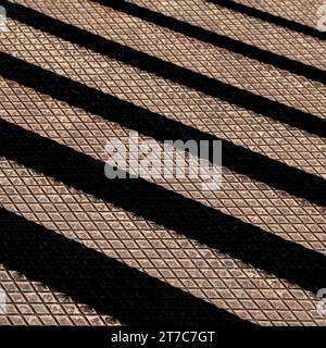 Metallic background with black lines Stock Photo