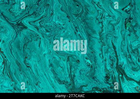 Abstract acrylic effect ocean waters Stock Photo