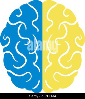 down syndrome brain condition Stock Vector