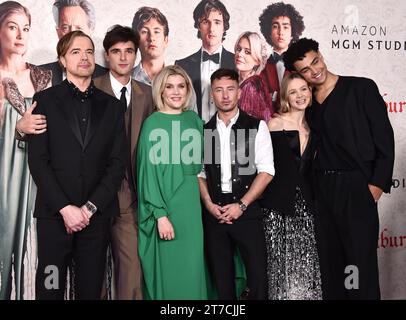 Los Angeles, USA. 14th Nov, 2023. Paul Rhys, Jacob Elordi, Emerald Fennell, Barry Keoghan, Carey Mulligan, Archie Madekwe arriving at the Los Angeles premiere of ‘Saltburn held at the Ace Theatre Downtown LA on November 14, 2023 in Los Angeles, Ca. © Lisa OConnor/AFF-USA.com Credit: AFF/Alamy Live News Stock Photo