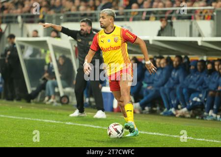 Lens, France. 12th Nov, 2023. Facundo Medina of Lens during the French championship Ligue 1 football match between RC Lens and Olympique de Marseille on November 12, 2023 at Bollaert-Delelis stadium in Lens, France - Photo Jean Catuffe/DPPI Credit: DPPI Media/Alamy Live News Stock Photo