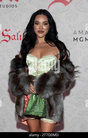 Los Angeles, USA. 14th Nov, 2023. Cely attends the arrivals of the Los Angeles Premiere Screening of SALTBURN at The Theatre at Ace Hotel in Los Angeles, CA on November 14, 2023. (Photo by Corine Solberg/SipaUSA) Credit: Sipa USA/Alamy Live News Stock Photo