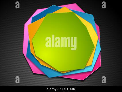 Colorful polygonal geometric shapes abstract background. Vector design Stock Vector