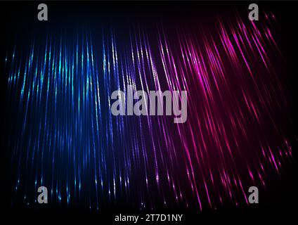 Abstract futuristic glowing background with blue purple neon lines. Vector design Stock Vector