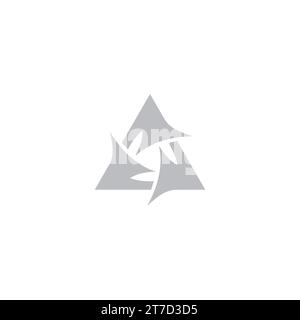 Axe Logo Triangle. Letter A Logo Stock Vector