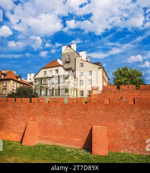 Warsaw Fortress was a system of fortifications built in Warsaw, Poland during the 19th century when the city was part of the Russian Empire. Stock Photo
