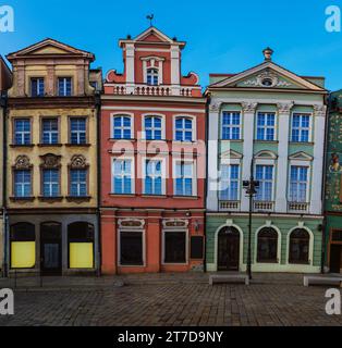 Old city in Poznan. Poznan is a city on the Warta river in west-central Poland, in the region called Wielkopolska (Greater Poland). Stock Photo