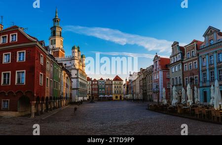 Old city in Poznan. Poznan is a city on the Warta river in west-central Poland, in the region called Wielkopolska (Greater Poland). Stock Photo