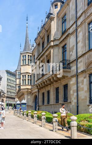 Palais Grand-Ducal, Rue du Marché-aux-Herbes, Ville Haute, City of Luxembourg, Luxembourg Stock Photo