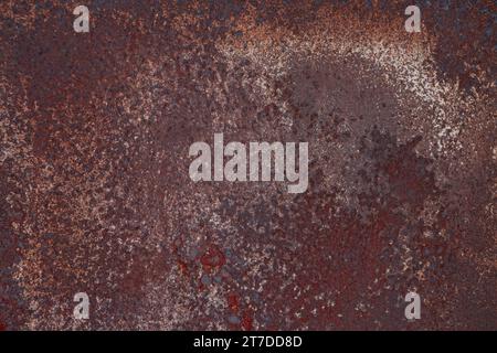 Old Rusty Steel Pattern. Grunge rusted metal texture, Rust and oxidized metal sheet background. Old metal iron panel. Stock Photo