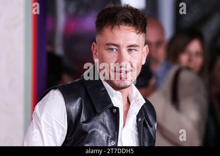 LOS ANGELES, CALIFORNIA, USA - NOVEMBER 14: Irish actor Barry Keoghan wearing Givenchy arrives at the Los Angeles Premiere Of Amazon MGM Studios' 'Saltburn' held at The Theatre at Ace Hotel on November 14, 2023 in Los Angeles, California, United States. (Photo by Xavier Collin/Image Press Agency) Stock Photo