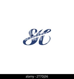 SH Logo Elegant. Letter SH Icon Stock Vector