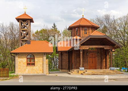 Belgrade, Serbia - April 13, 2020: Serbian Orthodox Church of Saint Despot Stefan Lazarevic at Avala Mountain. Stock Photo