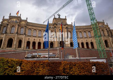 Munich, Germany. 15th Nov, 2023. The Bavarian State Parliament in the Maximilianeum. Credit: Peter Kneffel/dpa/Alamy Live News Stock Photo