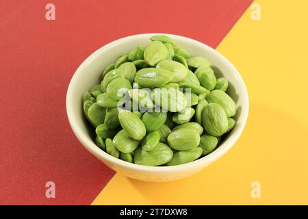 Petai beans (Parkia speciosa), also known as stink bean. Very popular ...