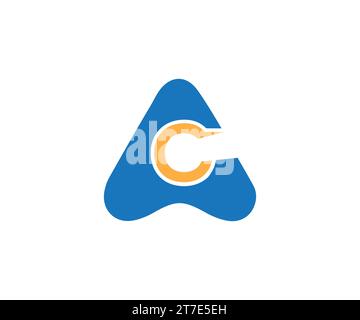AC letter logo Stock Vector