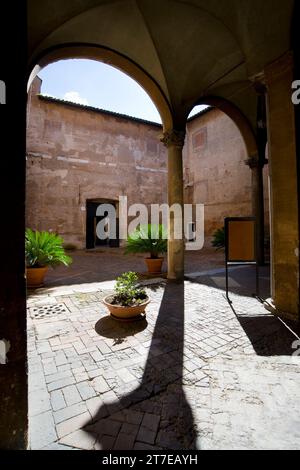 Courtyard of the Church of the Saints Quattro Coronati. Rome. Lazio. Italy Stock Photo