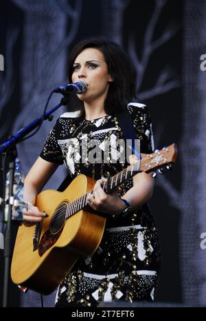 Amy Macdonald, V2010, Hylands Park, Chelmsford, Essex, Britain - 22 August 2010 Stock Photo