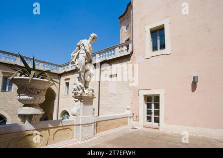 Courtyard. Bonaccorsi Palace. Macerated. Marche. Italy Stock Photo