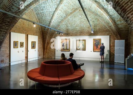 Toulouse Lautrec Museum, inside Berbie Palace, Albi, France Stock Photo
