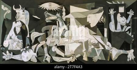 Guernica, 1937 – Pablo Picasso Stock Vector