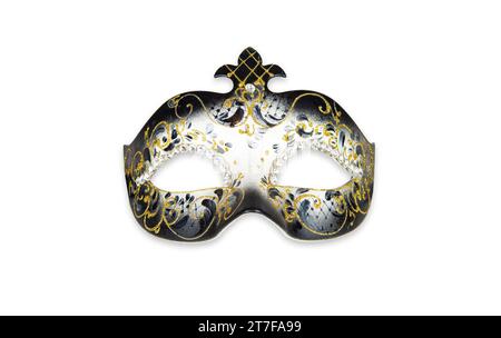 Festive carnival mask isolated on white background. Stock Photo