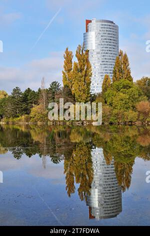 Floridsdorfer Wasserpark on an autumn day Stock Photo