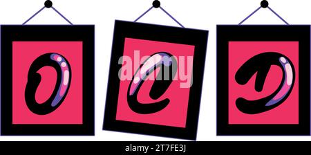 obsessive compulsive disorder ocd sign Stock Vector