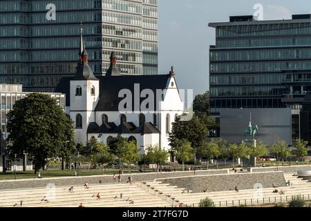 St. Heribert Church, Greek-Orthodox church in Cologne, next to the headquarters of LANXESS Germany GmbH Stock Photo