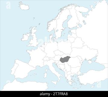 BLACK CMYK color map of EUROPE Stock Vector Image & Art - Alamy
