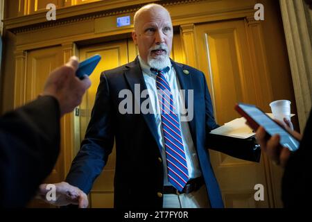 Washington, USA. 15th Nov, 2023. Representative Chip Roy (R-TX) speaks to media after House votes at the U.S. Capitol, in Washington, DC, on Wednesday, November 15, 2023. (Graeme Sloan/Sipa USA) Credit: Sipa USA/Alamy Live News Stock Photo