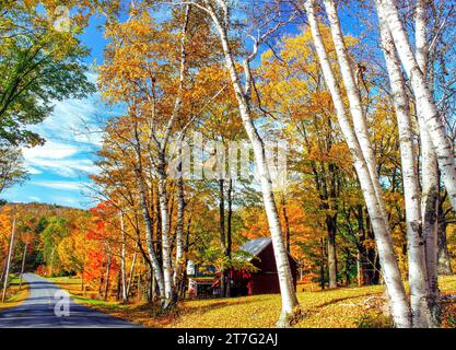 Marlboro, Vermont in autumn Stock Photo