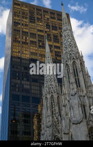 St Patrick's Cathedral in New York City Stock Photo