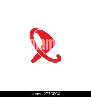letter r red arrow abstract 3d logo vector Stock Vector