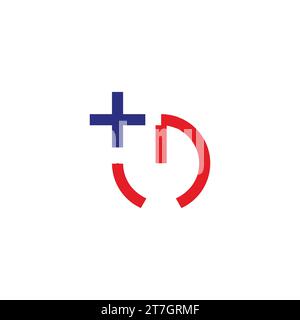 power button plus technology logo vector Stock Vector